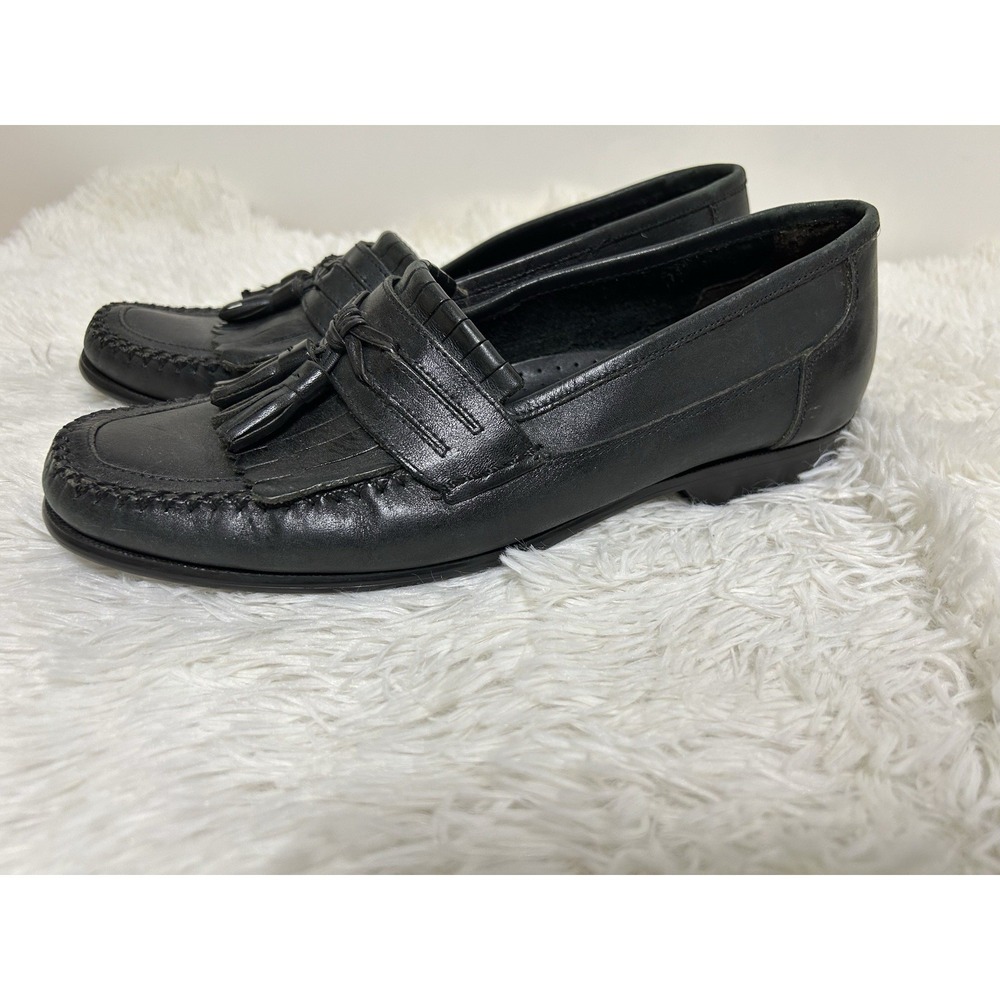 Bass Mens Tassel Kiltie Loafers Mens 9M Black